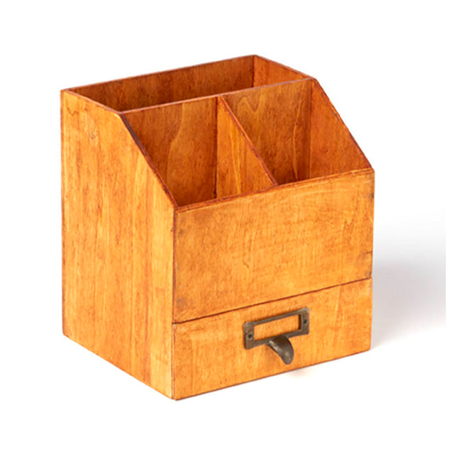 American Metalcraft PWC8 Caddy 4-compartment (with Drawer) 6-5/8"L X 6-1/2"W X 7-1/4"H