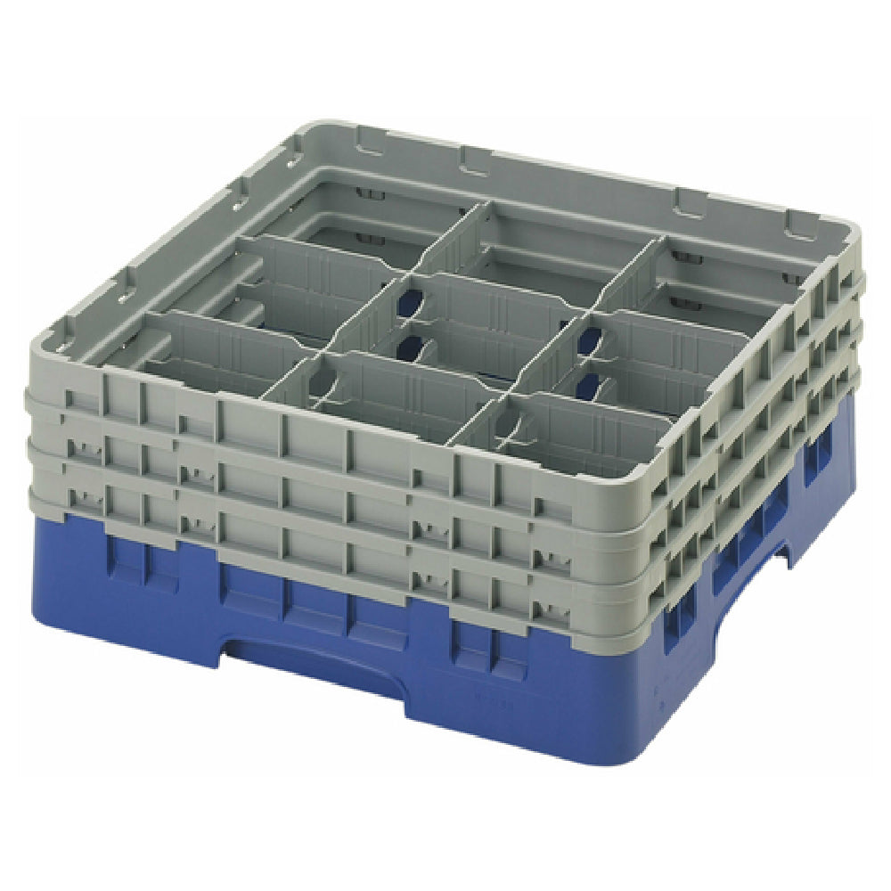 Cambro 9S638186 Camrack® Glass Rack With (3) Soft Gray Extenders Full Size