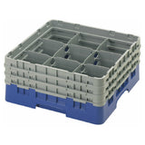 Cambro 9S638186 Camrack® Glass Rack With (3) Soft Gray Extenders Full Size