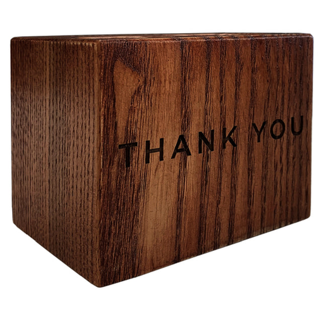 Risch WOODBLOCK-CHECK Woodblock Check Presenter (specify Color) 3-1/2" X 2-1/2" X 2-3/4"