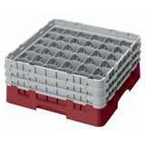 Cambro 36S638416 Camrack® Glass Rack With (3) Soft Gray Extenders Full Size