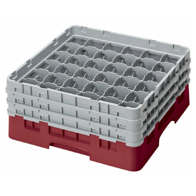 Cambro 36S638416 Camrack® Glass Rack With (3) Soft Gray Extenders Full Size