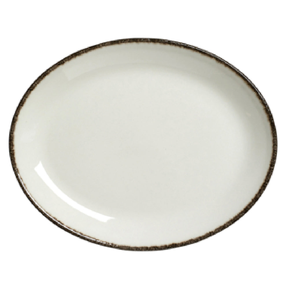 Steelite 17560139 Oval Coupe Platter 8.0" X 6.375"Dapple Charcoal