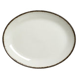 Steelite 17560139 Oval Coupe Platter 8.0" X 6.375"Dapple Charcoal