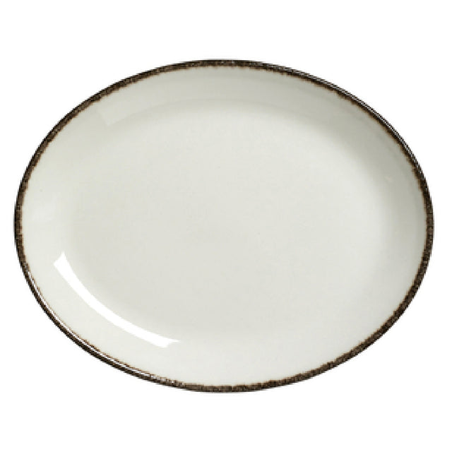 Steelite 17560139 Oval Coupe Platter 8.0" X 6.375"Dapple Charcoal