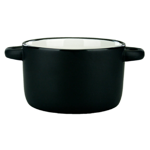 International Tableware 83567-02/05MF-05C Bistro Soup Bowl 11 Oz. 4-1/8" Dia. (w/handles 5-5/8" Dia.) X 2-3/8"H