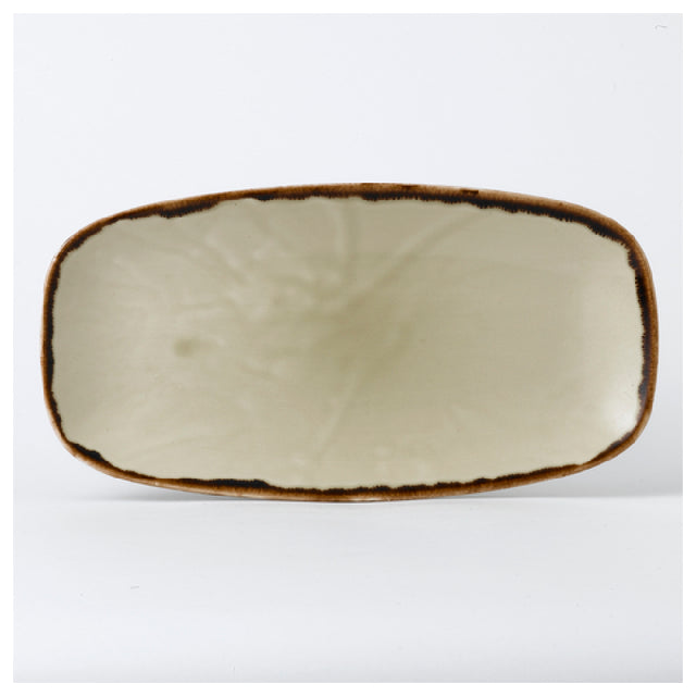 Arc Cardinal HL298 Dudson Harvest Linen Oblong Tray (L:11.75'' X W:6.0'') Vitrified Ceramic