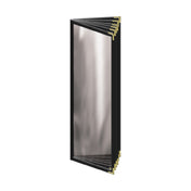 Risch TE-12V 4.25X14 Deluxe Clear Sewn Menu Cover 4-1/4" X 14" Booklet