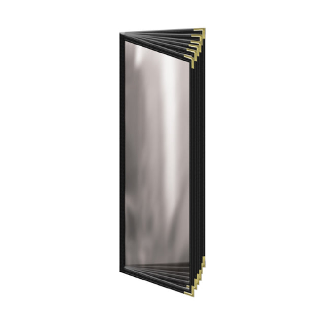 Risch TE-12V 4.25X14-LEATHERETTE Deluxe Sewn Leatherette Menu Cover (specify Color)