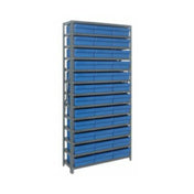 Quantum 1275-801_GRAY - Shelving Unit, 12"D X 36"L X 75"H, Heavy Duty