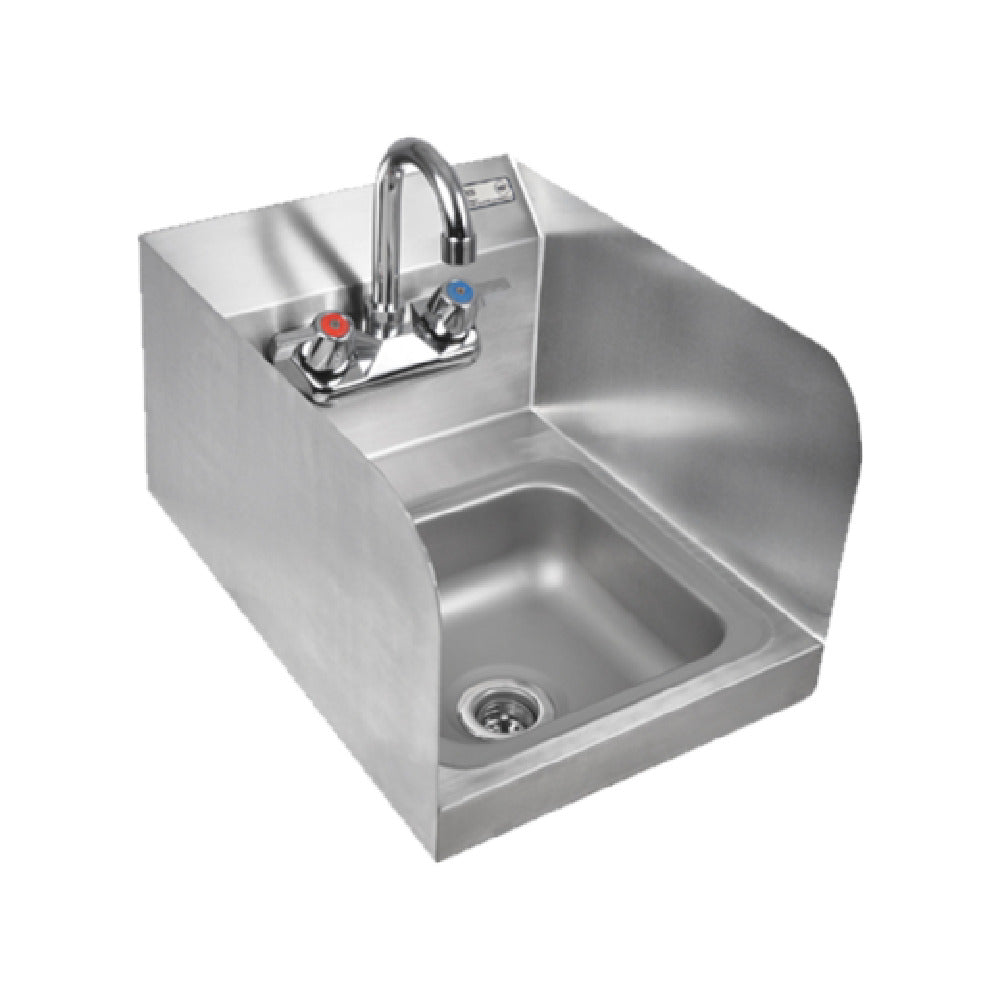 John Boos PBHS-W-0909-P-SSLR-X Pro-Bowl Hand Sink Wall Mount 12"W X 14-1/2"D X 12-1/4"H Overall Size