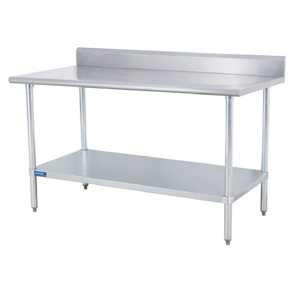 Sapphire Manufacturing SMTB-3060G Work Table 60"W X 30"D 18/400 Stainless Steel Reinforced Top