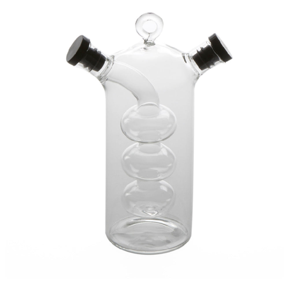 American Metalcraft OVJ1 Oil & Vinegar Cruet Dual Chamber: 2 Oz. Inner Capacity