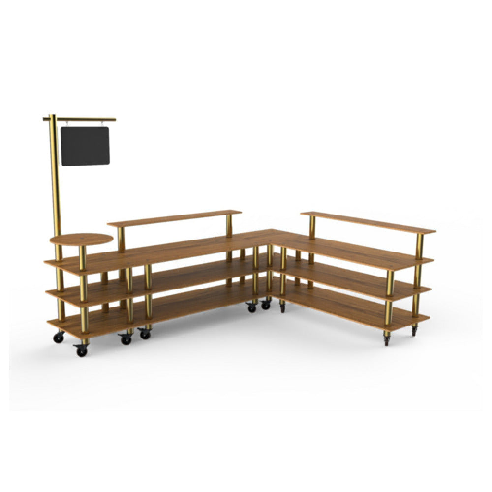 Steelite MGCMLB14BBXW - Breakfast Corner Station, 130.0" X 100.0" X 95.5", Modular