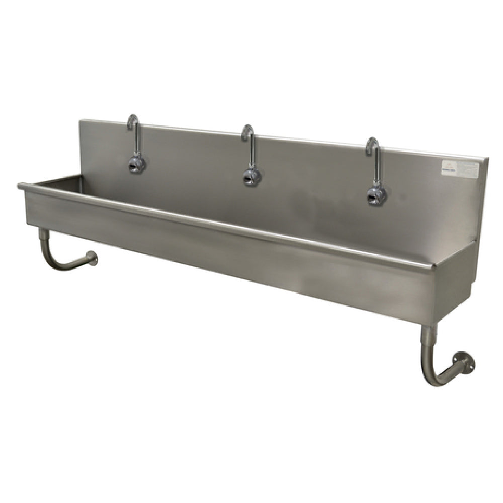 Advance Tabco 19-18-72EFADA Multiwash Hand Sink Wall Mounted With (3) Electronic Faucets