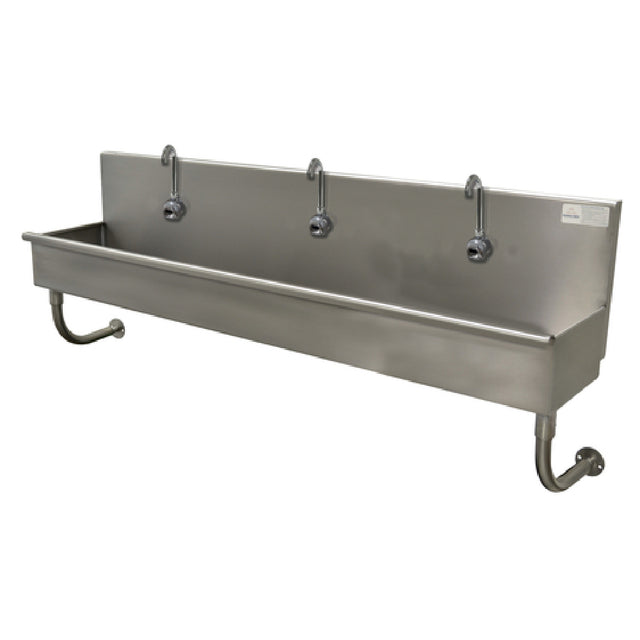 Advance Tabco 19-18-72EFADA Multiwash Hand Sink Wall Mounted With (3) Electronic Faucets