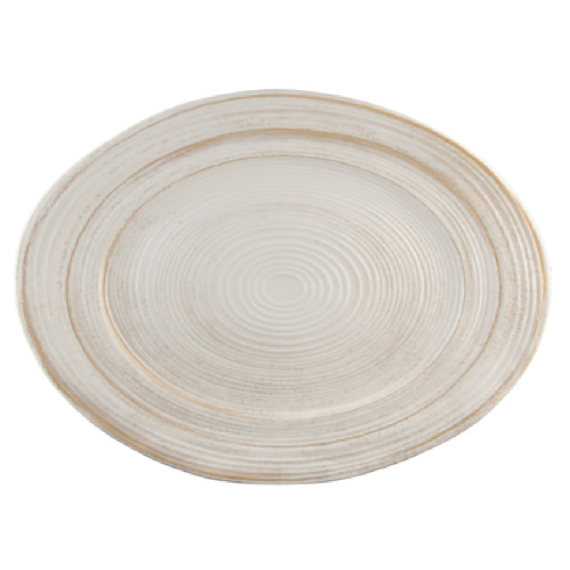 Elite Global Solutions M16512OVST-OWD Serving Dish 16-1/2"L X 12"W X 1-1/2"H Irregular Oval