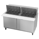 Beverage Air SPE60HC-24M Mega Top Refrigerated Counter Two-section 60"W