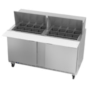 Beverage Air SPE60HC-24M Mega Top Refrigerated Counter Two-section 60"W