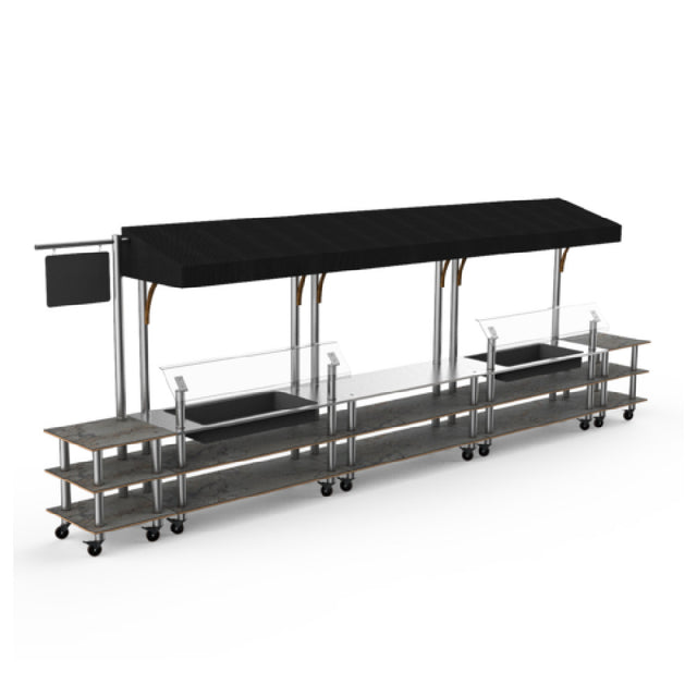 Steelite MGCMLA08GSBW Market Station Mixed Materials (minimum = Case Quantity 1 Per Case) (repack Item)