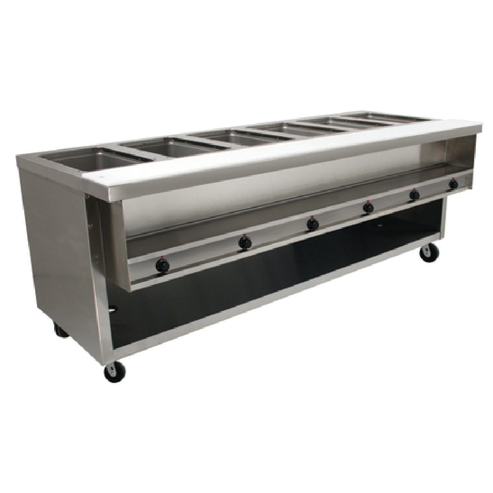 Advance Tabco HDSW-6-240-BS Heavy Duty Sealed Well Hot Food Table Electric 93-1/8"W X 35-3/4"D X 35-1/2"H