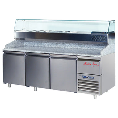 Marra Forni GPZ225A - 87 Inch Refrigerated Pizza Prep Table