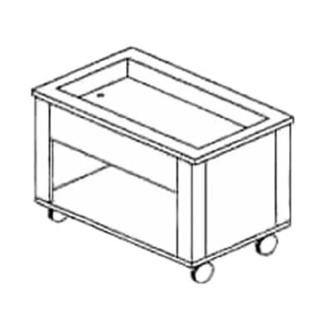 Piper Products 5-HCI - Elite Hot/Cold Food Serving Counter, 74"L X 36"H, (5) Pan Size