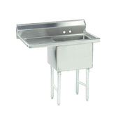 Advance Tabco FS-1-1824-18L Fabricated Sink 1-compartment 18" Left Drainboard