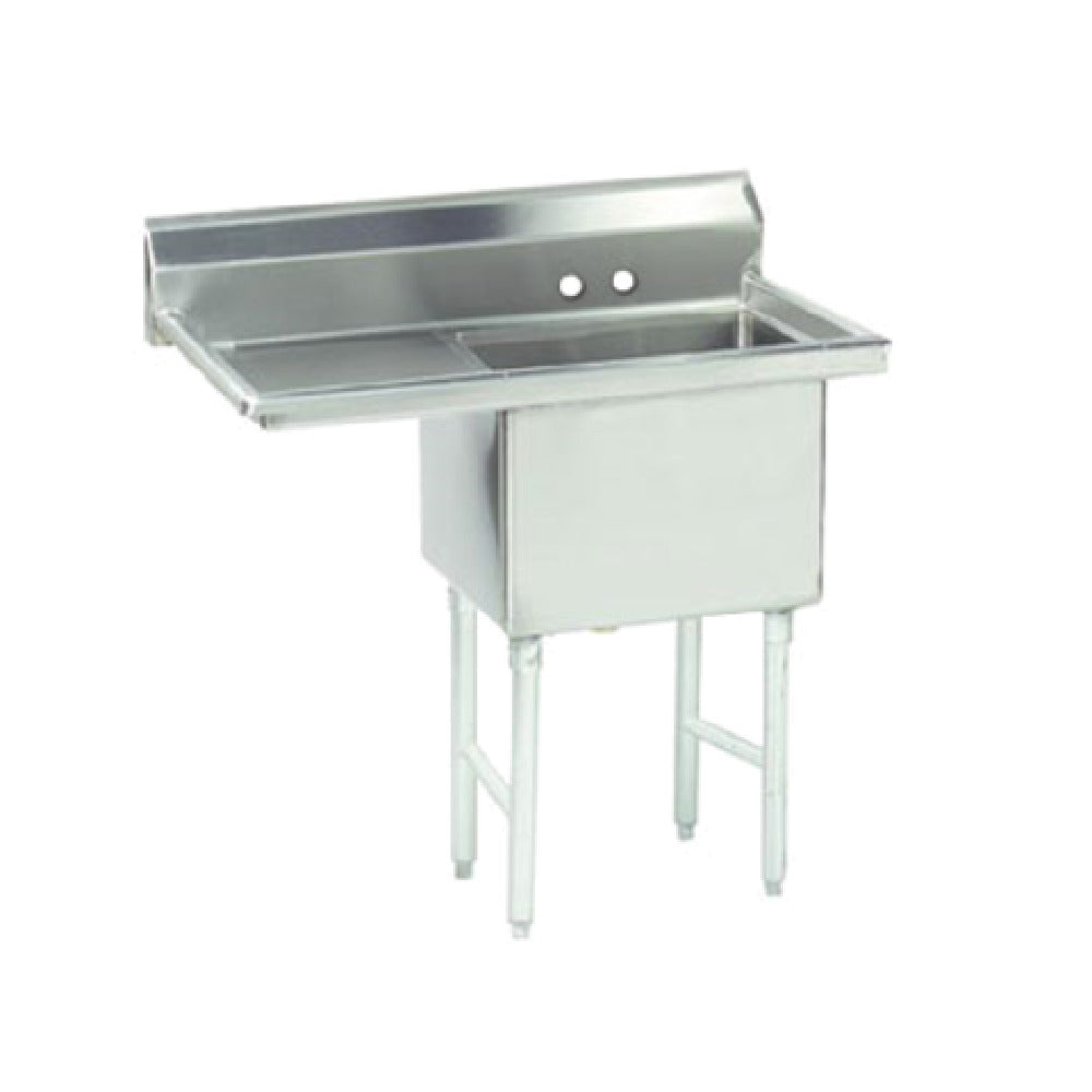 Advance Tabco FC-1-1818-24L Fabricated Sink 1-compartment 24" Left Drainboard