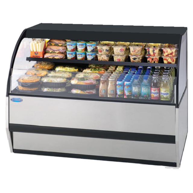 Federal Industries SSRVS-3633 Specialty Display Versatile Service Top Over Refrigerated Self-Serve Counter Case
