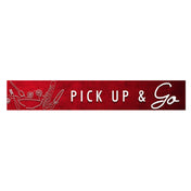Cambro CSFLEXMERCH4000 Camshelving® Flex Station Merchandiser Signs "Pick Up & Go"