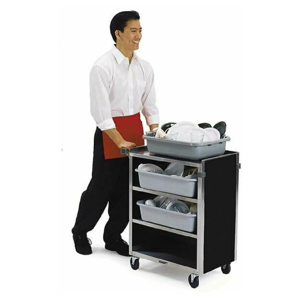 Lakeside 615 Bussing Cart Enclosed Back & Sides (4) Shelf