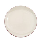 CAC China 666-21-W Japanese Style Plate 12" Dia. X 1-1/2"H Round