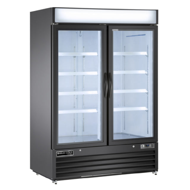 Maxximum MVMF48B Maxx Cold V-Series Ice Merchandiser Freezer 54"W 48 Cu. Ft.