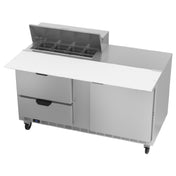 Beverage Air SPED60HC-08C-2 Sandwich Top Refrigerated Counter Two-section 60"W