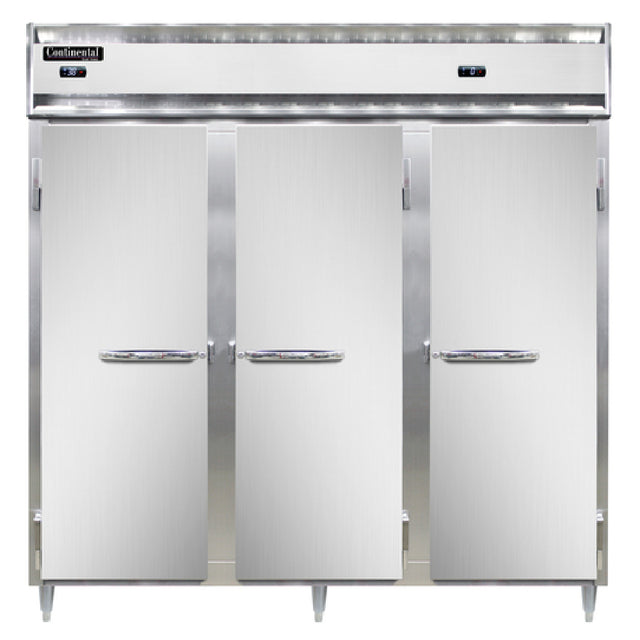 Continental Refrigerator D3RRFNSS Designer Line Refrigerator/Freezer Reach-in