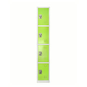 Alpine Industries ADI629-204-GRN Storage Locker 72" H X 12" W Quad-compartment