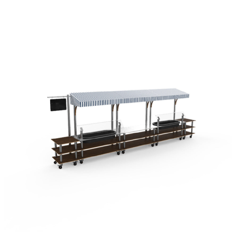 Steelite MGCMLA08WSWW Market Station Mixed Materials (minimum = Case Quantity 1 Per Case) (repack Item)