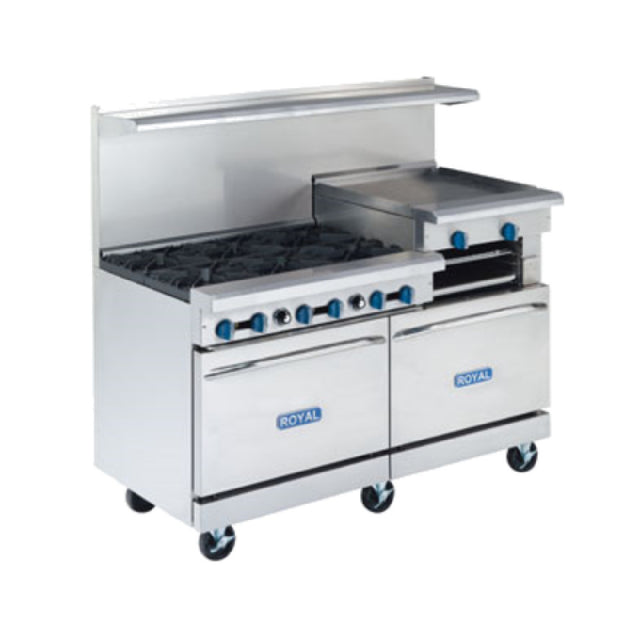 Royal Range Of California RR-6RG24-C_NAT Restaurant Range Gas 60"
