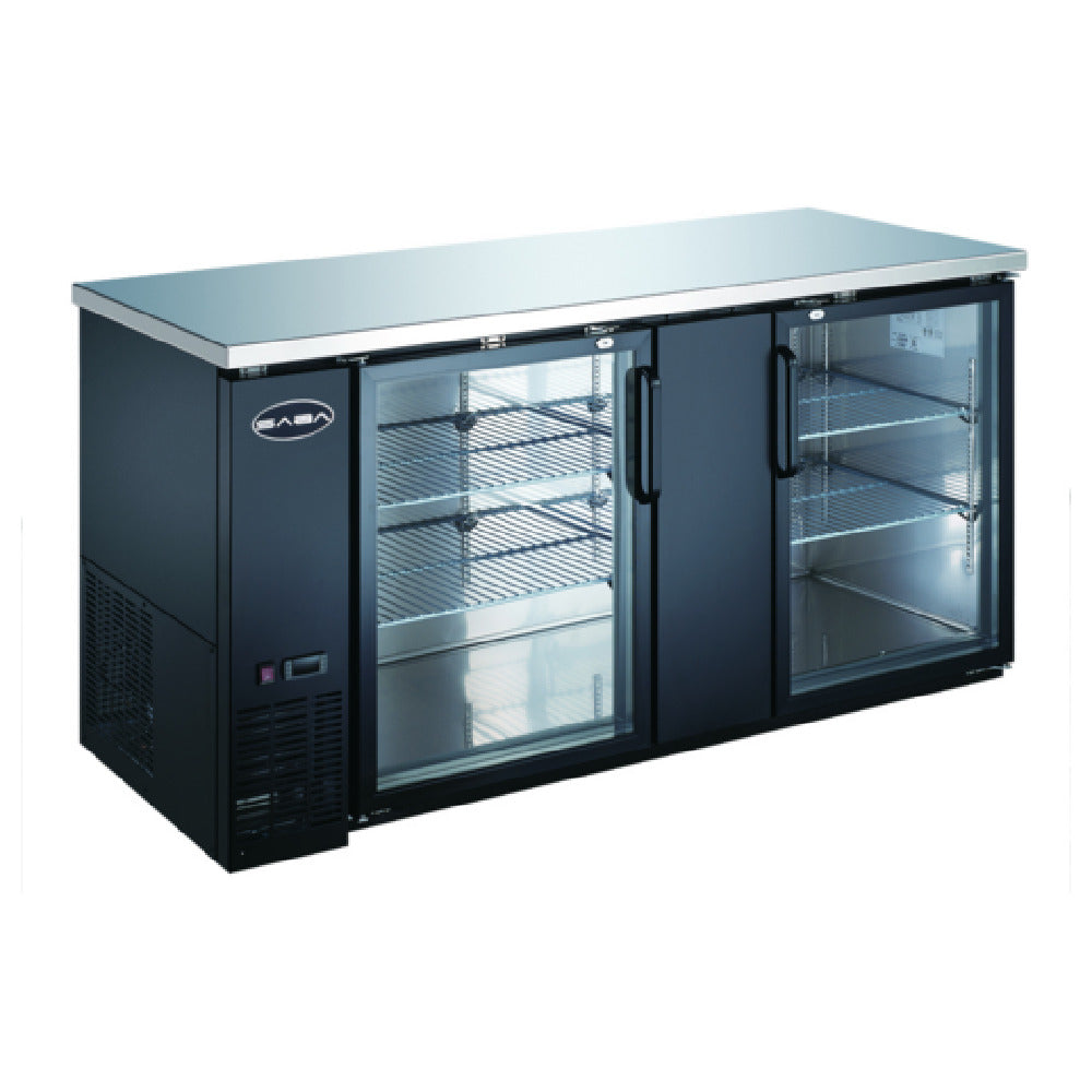 SABA SBB-27-69G Back Bar Cooler Two-section 69-1/8" W