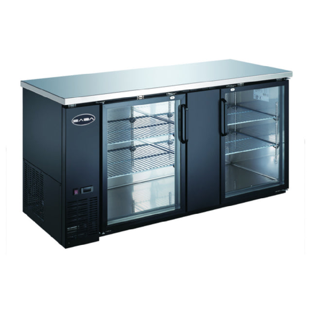SABA SBB-27-69G Back Bar Cooler Two-section 69-1/8" W