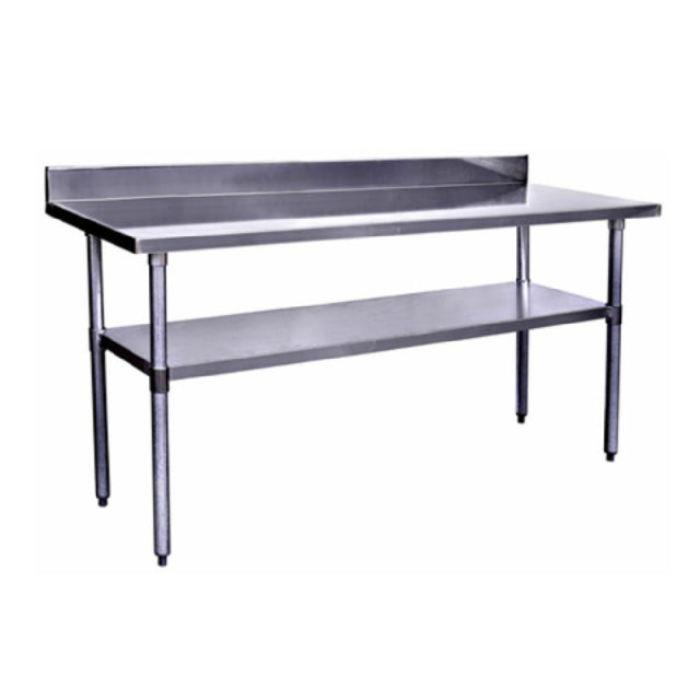 Hubert 72059 - Kratos® Work Table, 60"W X 30"D X 38"H, 16 Gauge Type 304 Stainless Steel Top