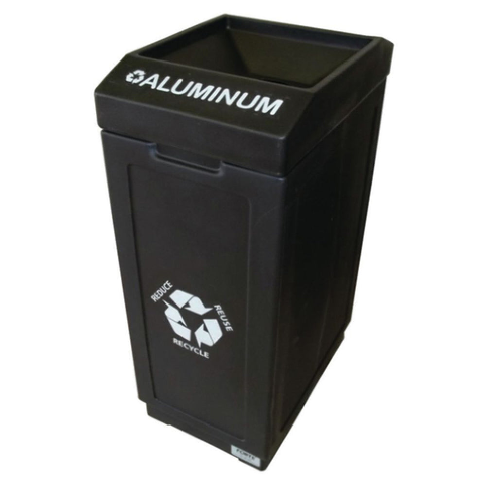 Hubert 77094 - Recycle Bin, "Aluminum", 39 Gallon