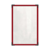Risch TES 5.5X8.5 Deluxe Clear Sewn Menu Cover 5-1/2" X 8-1/2" Single