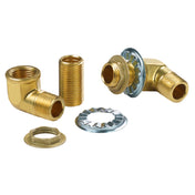 Krowne 21-190L Krowne Wall Faucet Mounting Kit (2) 1/2" NPS Nipples & (2) 1/2" NPT X 1/2" Threaded Ells