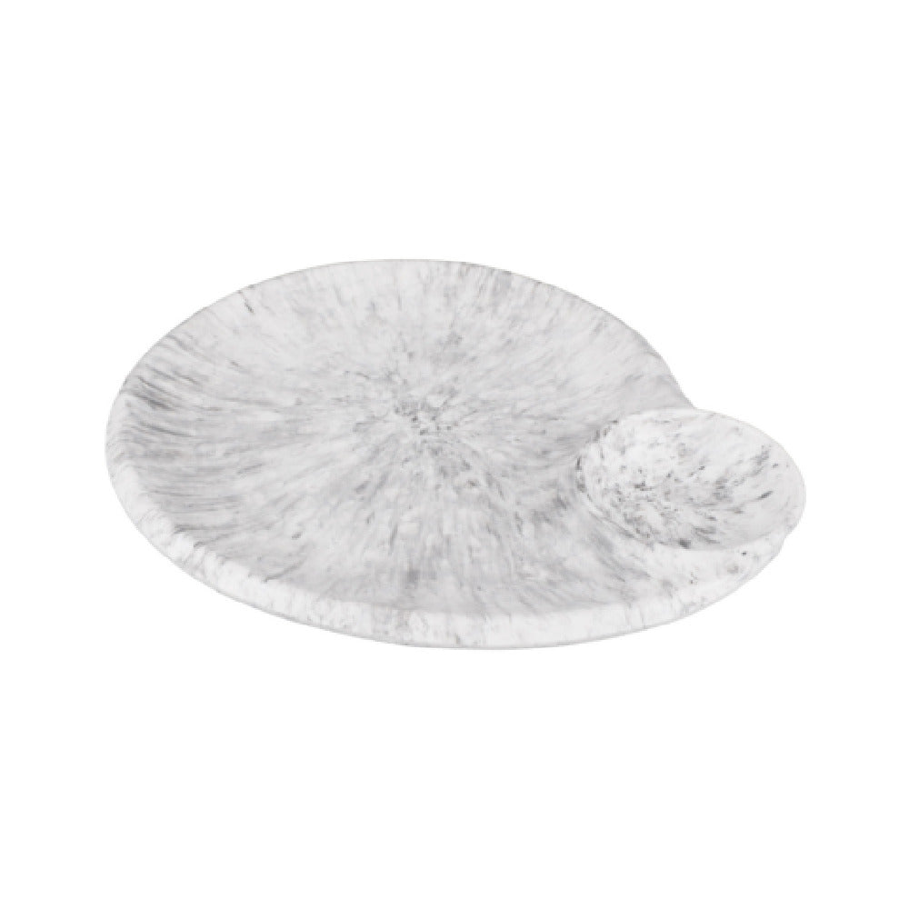 GET Enterprises B598118-BBM Elite Global Solutions Chip & Dip Plate 10-3-8"W X 9-1/8"D X 1-1/2"H