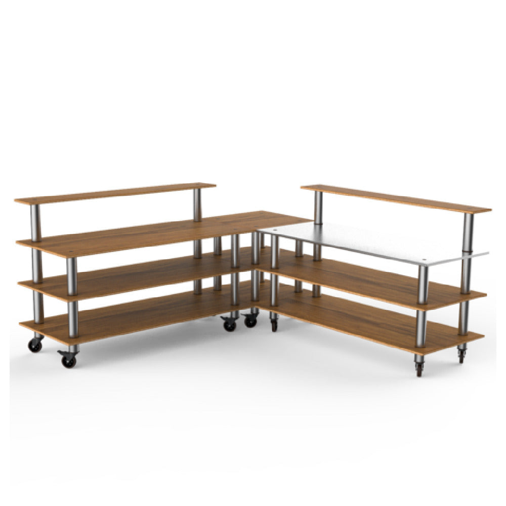 Steelite MGCMLB05BSXW - Pro Corner Station, 100.5" X 100.5" X 47.5", Modular