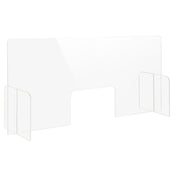 Bon Chef 90177-8 Tabletop Health Safety Shield 47-3/4"W X 12"D X 24"H With 12"W X 8"H Transaction Window