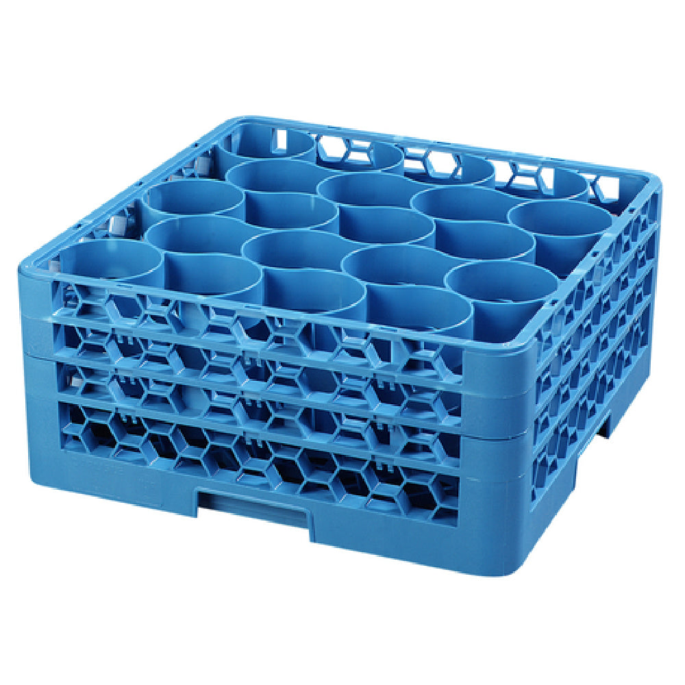 Carlisle RW20-214 Carlisle OptiClean™ NeWave™ Dishwasher Glass Rack 20-rounded Compartments With (3) Sure-Lock Extenders