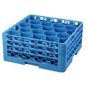 Carlisle RW20-214 Carlisle OptiClean™ NeWave™ Dishwasher Glass Rack 20-rounded Compartments With (3) Sure-Lock Extenders